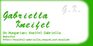 gabriella kneifel business card